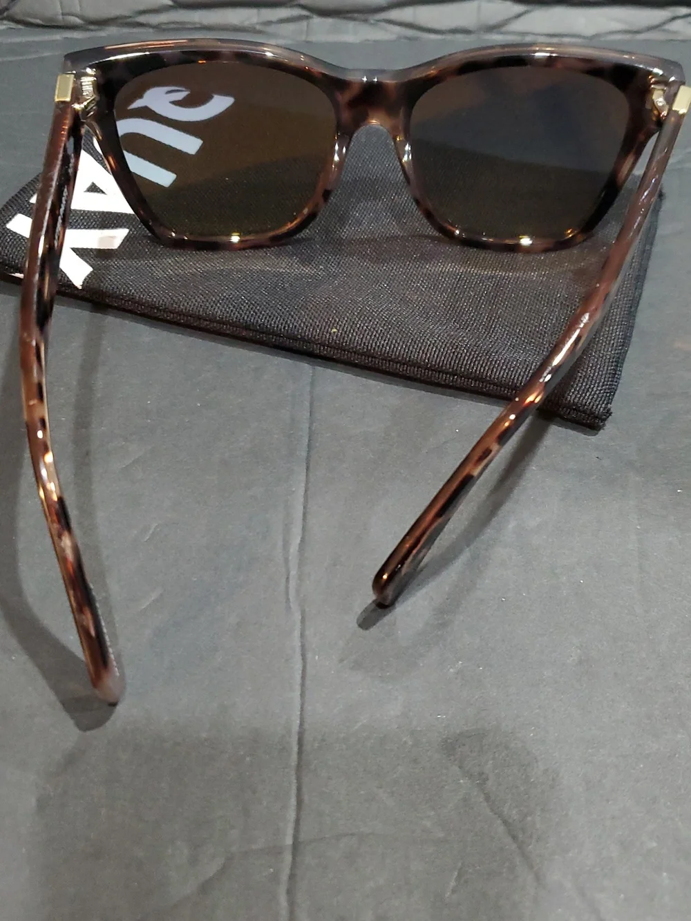 Quay after party oversized square tortoiseshell multi reflective sunglasses new‎